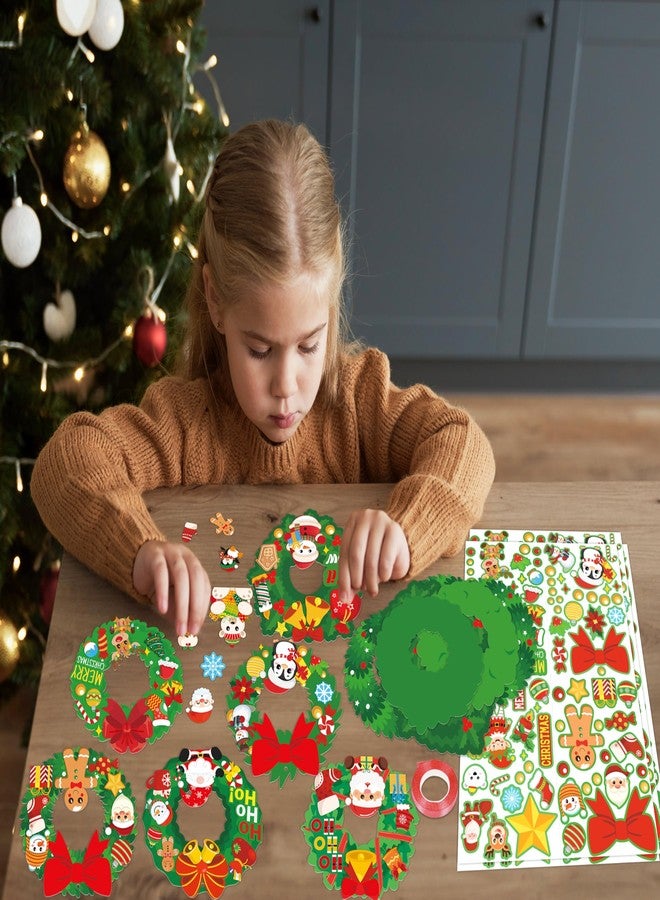 Eternity sky 54pcs Christmas Crafts for Kids - Xmas Wreath Ornament Making Kit Bulk with Snowman for Winter Holiday, Classroom, Adults - Image 2